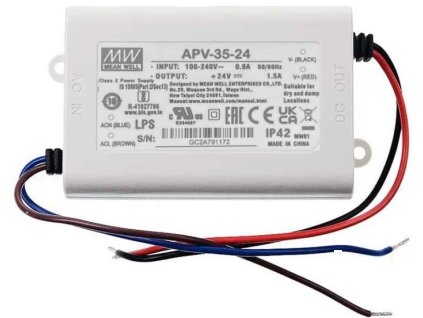 Zdroj - LED driver Mean Well APV-35-24, 24V DC/35W