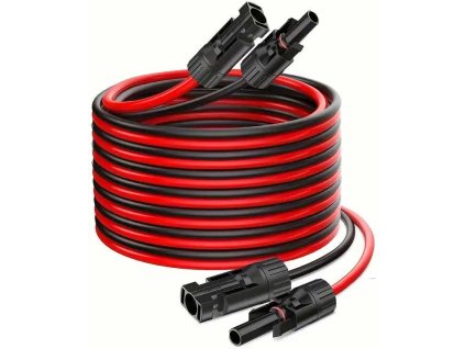 Solární kabel H1Z2Z2-K, prodloužení 10m,4mm2, červený+černý s kon.MC4