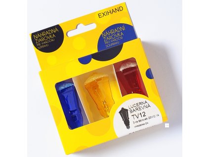 Blistr 3 zarovky Lucerna barevna 20V 0 1A a2089368 11422