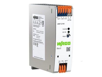 Zdroj Mean WAGO 2587-2144, 24V/5A, spínaný na DIN lištu
