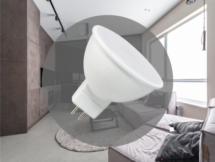 LED žárovka 5W - GU5,3 / MR16 / SMD / 3000K - ZLS313