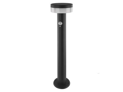 LED zahradní solární sloupkové svítidlo s čidlem soumraku, TERION, 12,5 × 12,5 × 50 cm