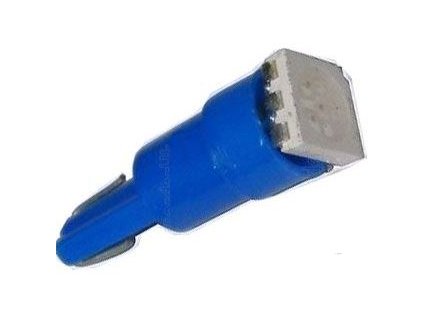Žárovka LED T5 12V/0,3W modrá