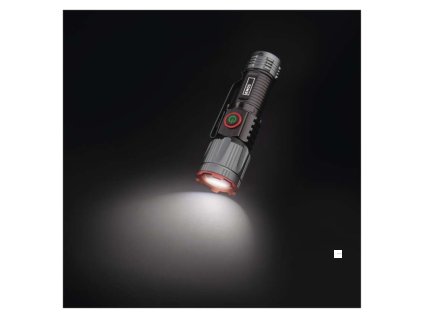 LED nabíjecí kovová svítilna 300 lm, 700 mAh