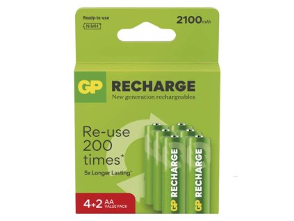 Nabíjecí baterie GP Recharge 2100 AA (HR6) 6ks