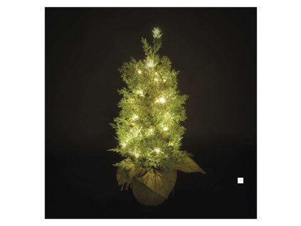 LED svítící stromek, 50 cm, venkovní i vnitřní, teplá bílá, časovač