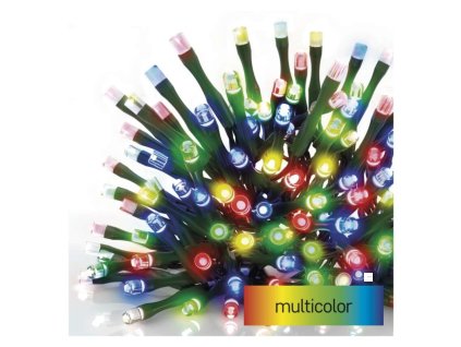 LED vánoční řetěz, 4 m, venkovní i vnitřní, multicolor, programy, časovač