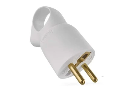 Legrand vidlice přímá s uchem, bílá