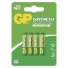Zinková baterie GP Greencell AAA (R03), 4 ks