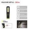 COB LED + SMD LED nabíjecí svítilna P4537, 330 lm, 1200 mAh