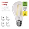 LED žárovka Filament A60 / E27 / 11W (100W) / 1521 lm / neutrální bílá / stmívatelná