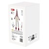 LED vánoční skřítek sedící, 27 cm, 3x AA, vnitřní, teplá bílá
