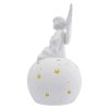 LED keramický anděl, 29 cm, 2x AA, vnitřní, teplá bílá