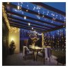 LED světelný řetěz – 16x párty žárovky čiré, 7,6 m, venkovní i vnitřní, teplá bílá