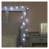 LED světelný cherry řetěz – kuličky 2,5 cm, 4 m, venkovní i vnitřní, studená bílá, časovač