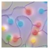 LED světelný cherry řetěz – kuličky 2,5 cm, 4 m, venkovní i vnitřní, multicolor, časovač