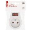 Zásuvka s vypínačem, bílá