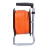 Solight prodlužovací přívod na bubnu, 4 zásuvky, 50m, oranžový kabel, 3x 1,5mm2 (Bezdrátové nabíjení Ne)