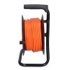 Solight prodlužovací přívod na bubnu, 4 zásuvky, 15m, oranžový kabel, 3x 1,5mm2 (Bezdrátové nabíjení Ne)