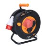 Solight prodlužovací přívod - na bubnu, zásuvky 400V + 230V, 25m kabel guma-neopren 5x1,5mm2, IP44 (Bezdrátové nabíjení Ne)