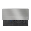 Solight vestavný blok zásuvek s posuvným krytem, 2 zásuvky, HDMI, USB A+C 20W PD, 2m, stříbrný (Bezdrátové nabíjení Ne)