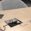 Solight vestavný blok zásuvek s posuvným krytem, 2 zásuvky, HDMI, USB A+C 20W PD, 2m, stříbrný (Bezdrátové nabíjení Ne)