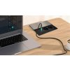 Solight vestavný blok zásuvek s posuvným krytem, 2 zásuvky, USB A+C 65W PD, 2m, stříbrný (Bezdrátové nabíjení Ne)