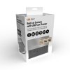 Solight vestavný blok zásuvek s posuvným krytem, 2 zásuvky, USB A+C 65W PD, 2m, stříbrný (Bezdrátové nabíjení Ne)