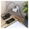 Rozbočovací zásuvka 2×, 1×USB-A+1×USB-C, bílo-šedá