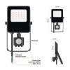 LED reflektor VISIO s pohybovým čidlem, 10 W, černý, neutrální bílá