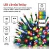 LED vánoční řetěz, 4 m, venkovní i vnitřní, multicolor, programy, časovač