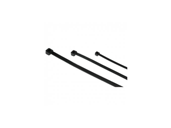 Stahovací pásky 200x2,5 - černé, UV filtr - 30ks