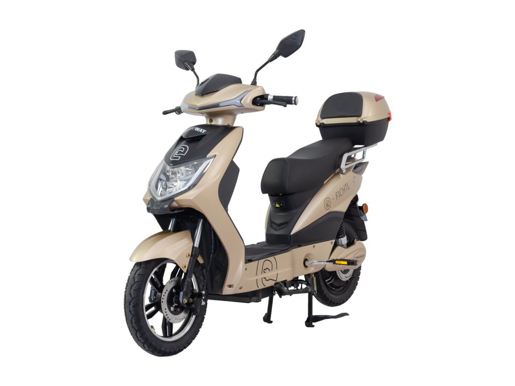 Elektroskútr RACCEWAY® E-FICHTL®, sv.zlatý-matný, bez baterie (Výkon (W) 250)