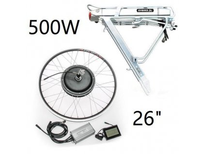 Evbike sada 36V/500W PŘEDNÍ 26" + akumulátor nosičový 13Ah