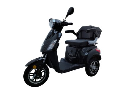 Elektrický tříkolový vozík RACCEWAY® VIA-MS09, černý lesklý (Výkon (W) 1000)