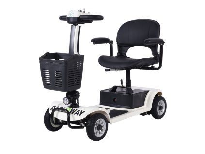 Elektrický čtyřkolový vozík RACCEWAY® SPLIT, bílý (Výkon (W) 250)