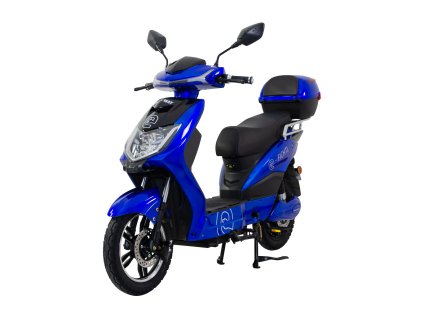 Elektroskútr RACCEWAY® E-FICHTL®, modrý-lesklý s baterií 12Ah (Výkon (W) 250)