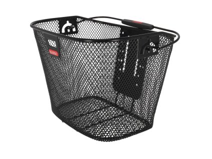 koš KlickFix přední s uni-klipem na světlo černý