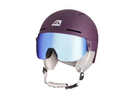 přilba ALPINE PRO MARGE se štítem fialová (Varianta L 59/61)