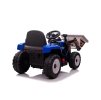 Dětský elektrický traktor Eljet s nakládací lžící modrá, Li-Ion (Barva Modrá)