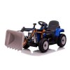 Dětský elektrický traktor Eljet s nakládací lžící modrá, Li-Ion (Barva Modrá)