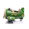 Dětské elektrické vozítko letadlo Eljet zelená (Barva Zelená)