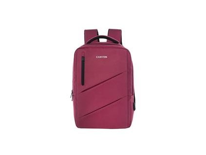 canyon bpe 5 batoh pre 15 6 notebook 22l vodeodolny 7 vreciek usb a nabijaci port cervena i719521