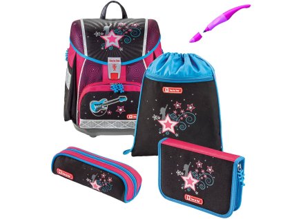 Školská aktovka Hama TOUCH2 Step by Step Popstar, 4dielny set + pero Stabilo a doprava zdarma