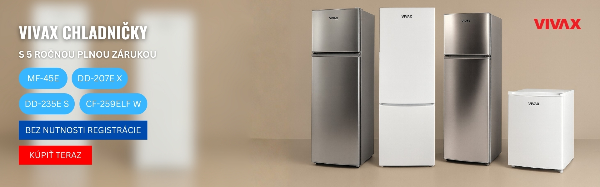 Vivax chladničky 10 ročka