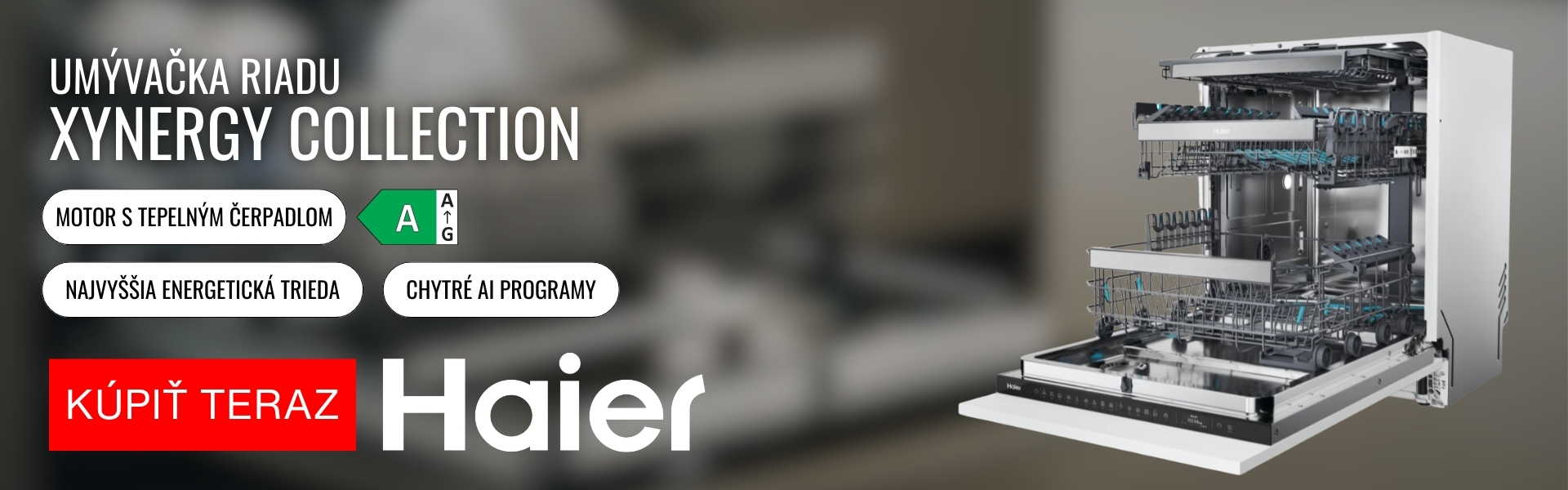 Haier XS 63A4M4B - umývačka s tepelným čerpadlom