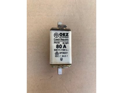 PN00 80A gL/gG POJISTKA NOŽOVÁ 500V 78MM