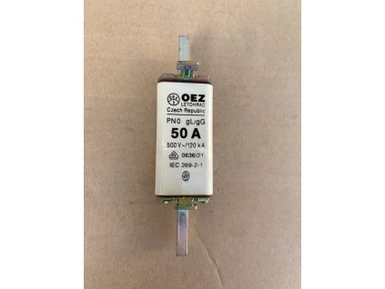 PN0 50A gL/gG POJISTKA NOŽOVÁ 500V 124mm
