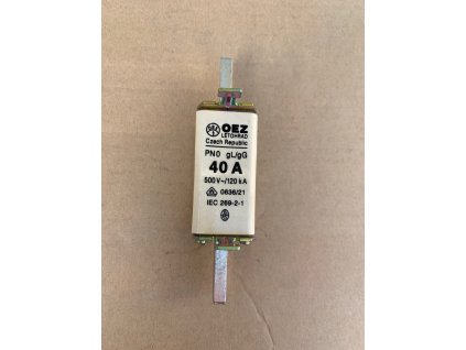 PN0 40A gL/gG POJISTKA NOŽOVÁ 500V 124mm
