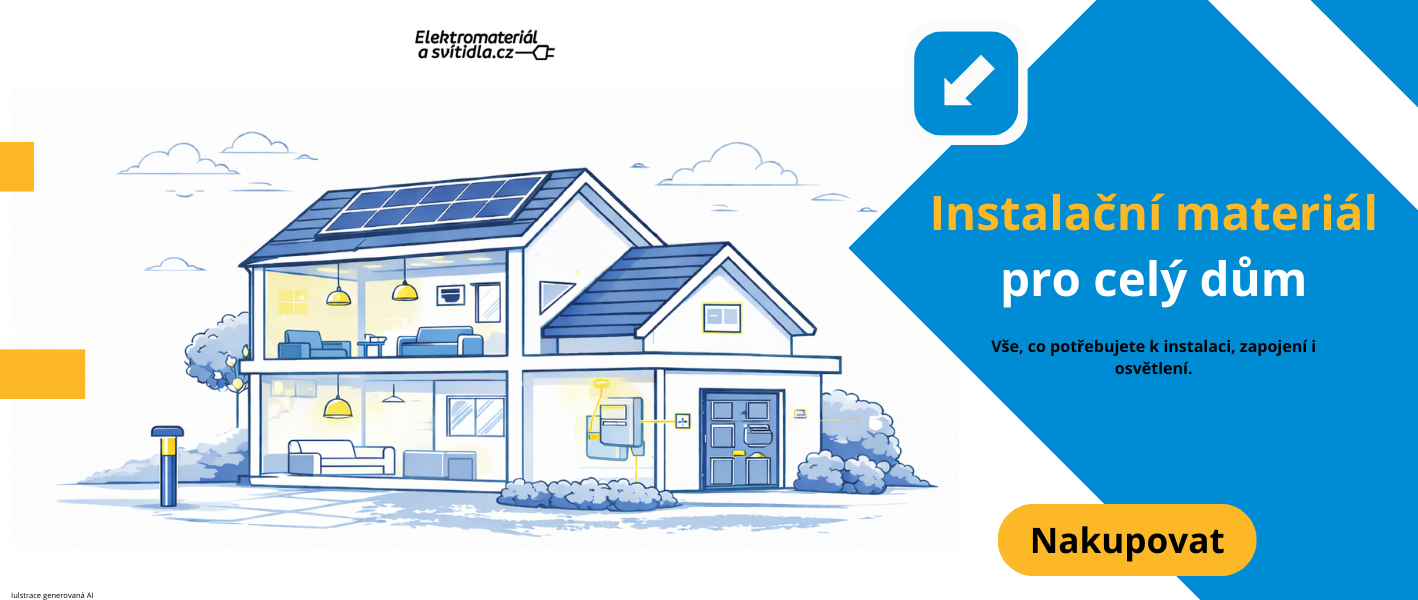 Středový banner - dům ilustrace